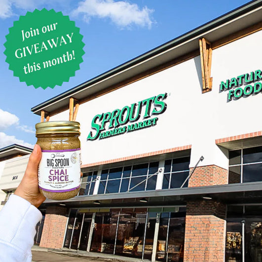 Sprouts Market with Chai Spice jar and "Join our Giveaway this month!" seal.