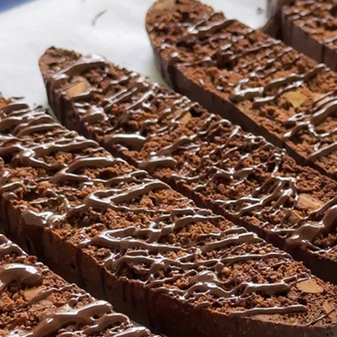 Pistachio Brownie Biscotti