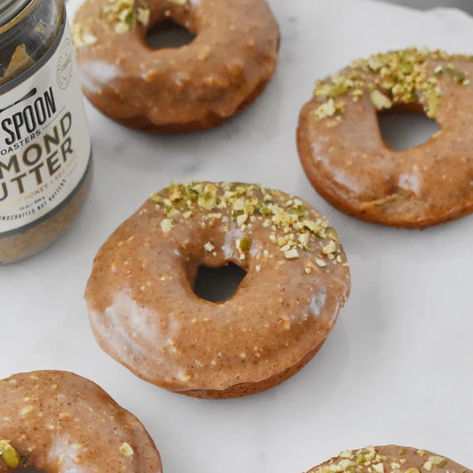 five almond butter glazed donuts