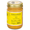 side of Banana Flax Wag Butter jar, showing ingredients and nutrition analysis