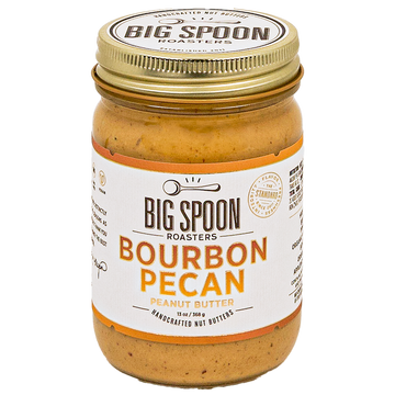 jar of Bourbon Pecan Peanut Butter