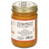 side of jar of Maple Cinnamon Peanut & Pecan Butter showing nutrition facts and ingredients