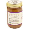 Vanilla Latte Almond Butter jar - side showing values propositions and non-GMO labeling