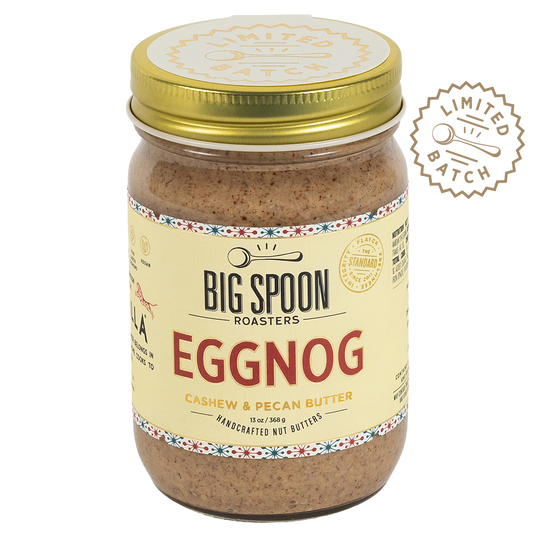 Jar of Eggnog Cashew & Pecan Butter