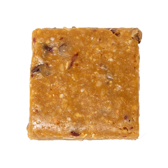 Cranberry Cashew Peanut Butter bar, unwrapped