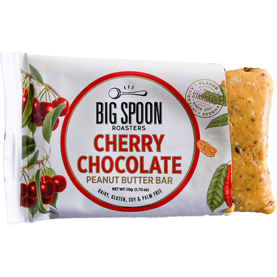 Cherry Chocolate Peanut Butter Bar open