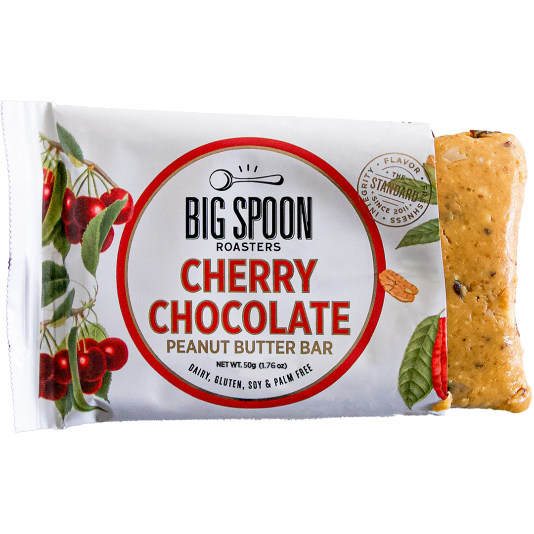 Cherry Chocolate Peanut Butter Bar open