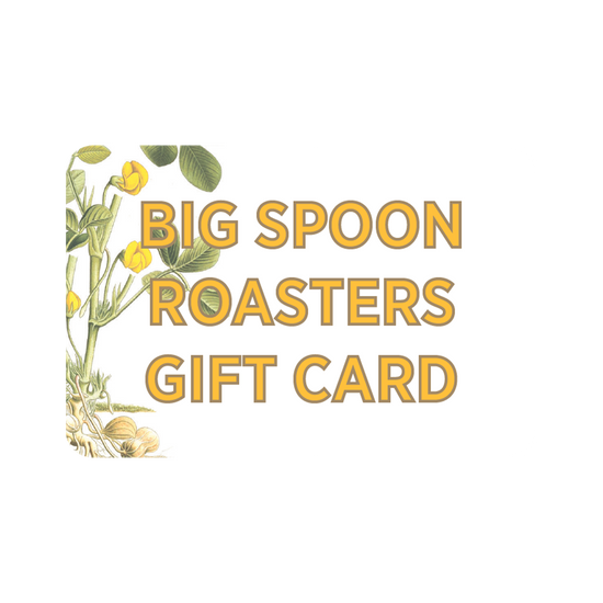 Big Spoon Roasters Gift Card with plant illustration