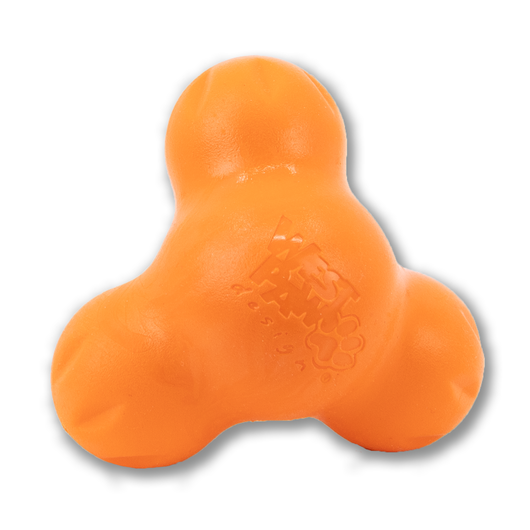 Tangerine West Paw Tux Toy - front